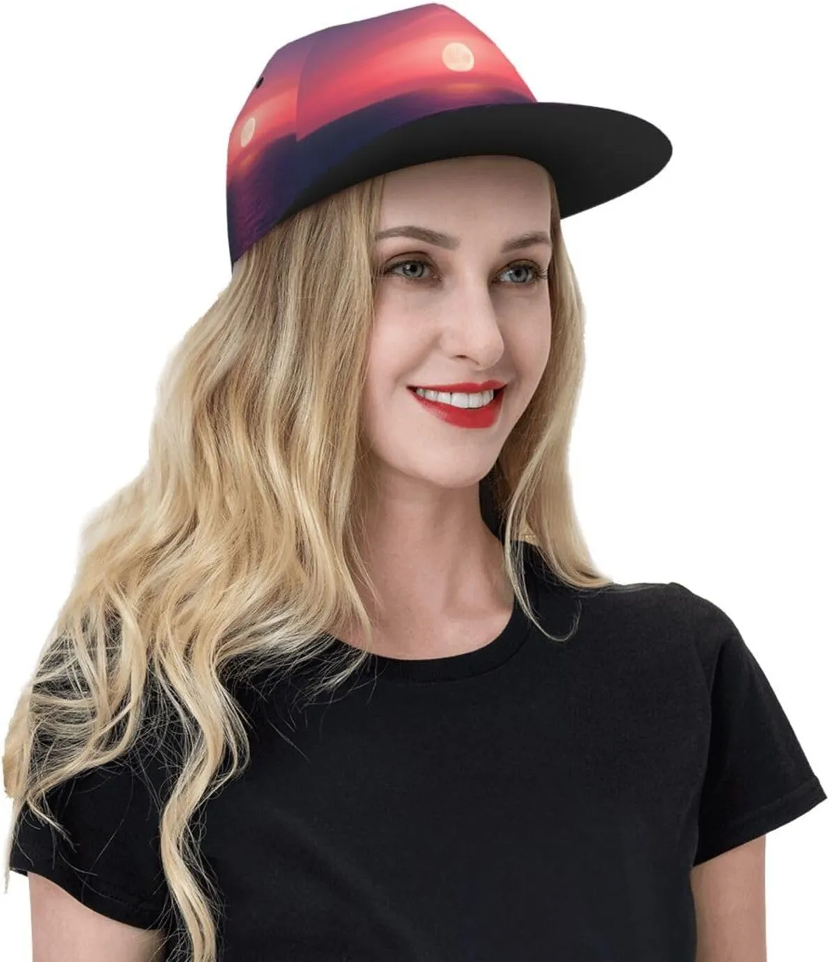 Fireworks Pattern Hip hop caps, Fashion Baseball Cap for Men Adjustable Flat Bill Brim Dad HatsBaseball Cap