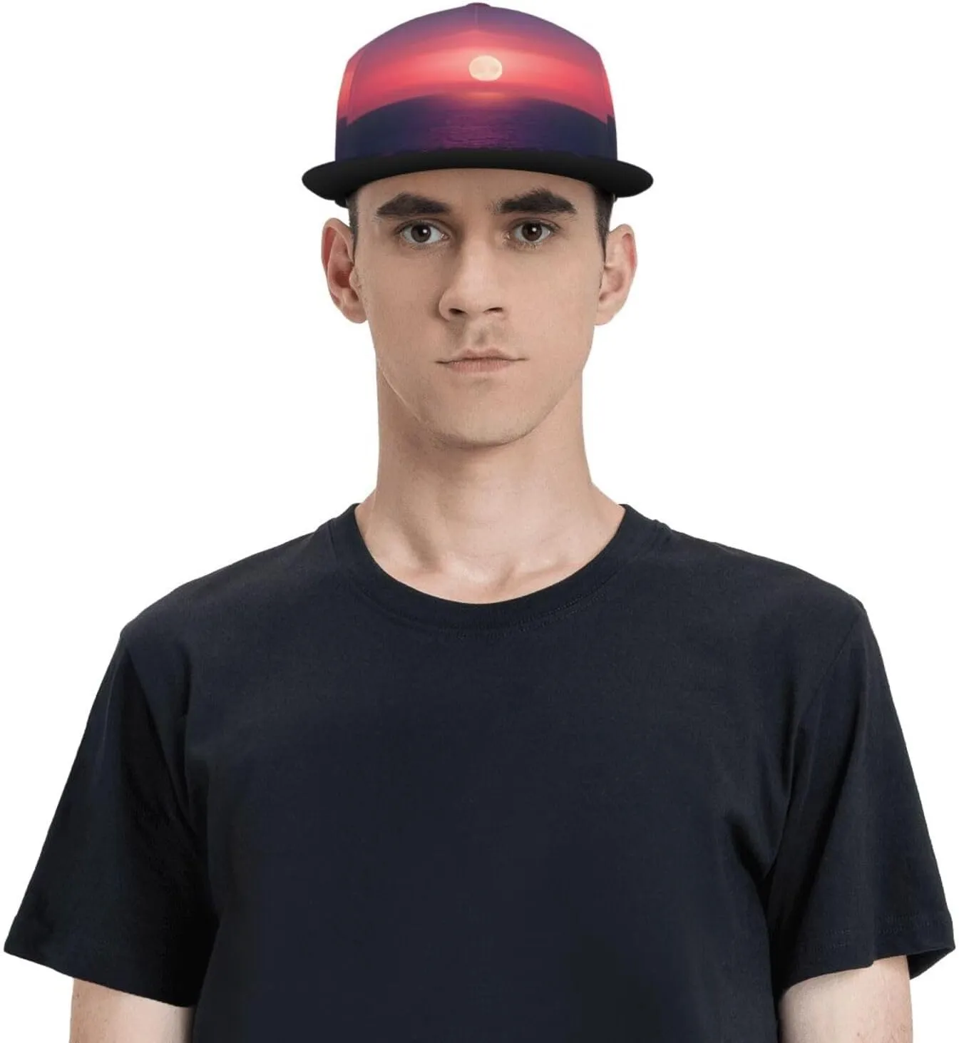 Fireworks Pattern Hip hop caps, Fashion Baseball Cap for Men Adjustable Flat Bill Brim Dad HatsBaseball Cap