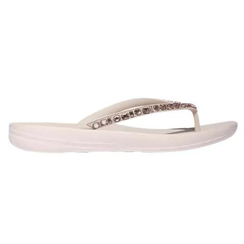FitFlop Ladies Multi-Crystal Flip-Flops -Iqushion - Nude