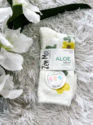 Flower Non-Skid Crew Sock