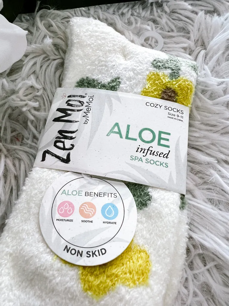 Flower Non-Skid Crew Sock