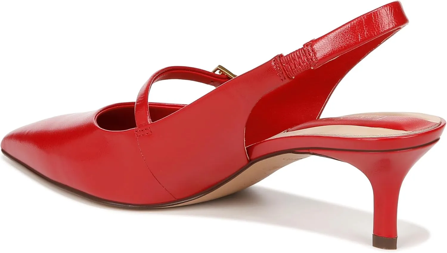 Franco Sarto Women's Khloe Pointed Toe Slingback Kitten Heel Pump