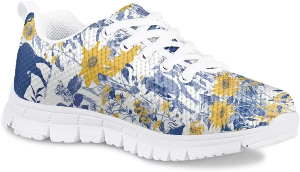Girls Sneakers Kids Running Shoes Girls Mesh Fitness Shoe Sneaker Lightweight Outdoor Sports Athletic Tennis Shoes