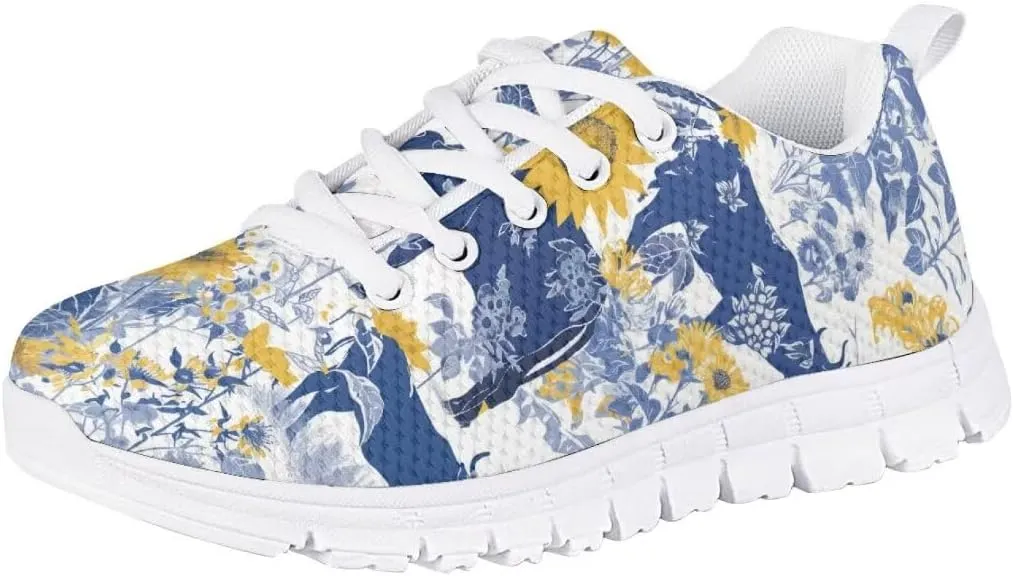 Girls Sneakers Kids Running Shoes Girls Mesh Fitness Shoe Sneaker Lightweight Outdoor Sports Athletic Tennis Shoes