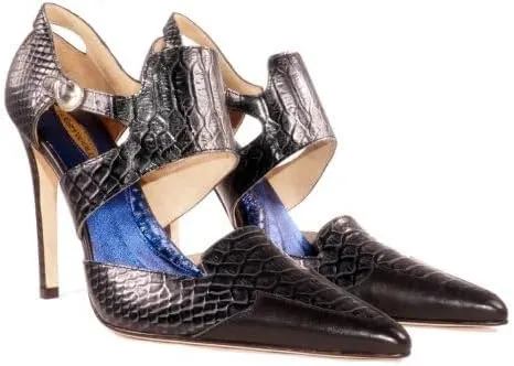 GLORY GOLD Spectacular Leather Stiletto Women's Pump Shoes 4 Inch Heel