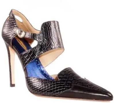 GLORY GOLD Spectacular Leather Stiletto Women's Pump Shoes 4 Inch Heel