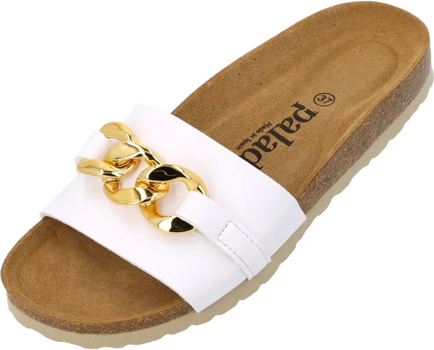 Gozo Women's Mules - Comfortable Sandals Made in Spain - Slippers with Cushioning Cork Footbed - Fashionable Summer Shoes