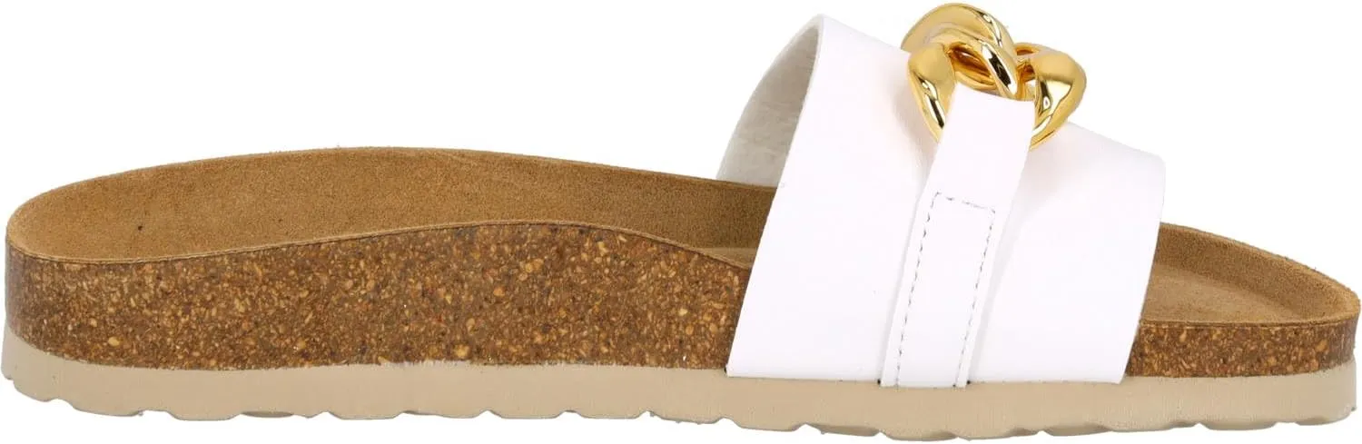 Gozo Women's Mules - Comfortable Sandals Made in Spain - Slippers with Cushioning Cork Footbed - Fashionable Summer Shoes