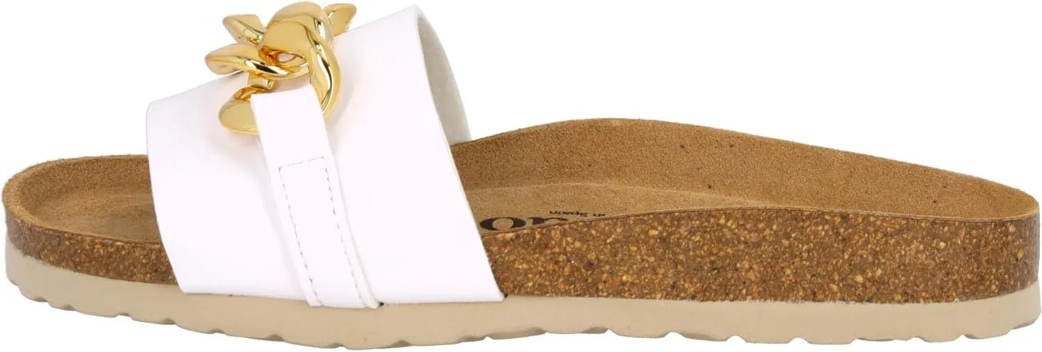 Gozo Women's Mules - Comfortable Sandals Made in Spain - Slippers with Cushioning Cork Footbed - Fashionable Summer Shoes