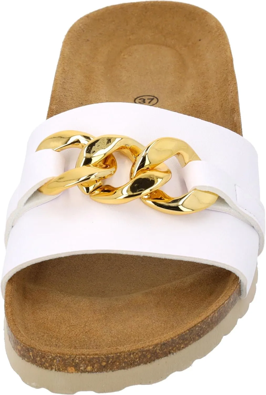 Gozo Women's Mules - Comfortable Sandals Made in Spain - Slippers with Cushioning Cork Footbed - Fashionable Summer Shoes