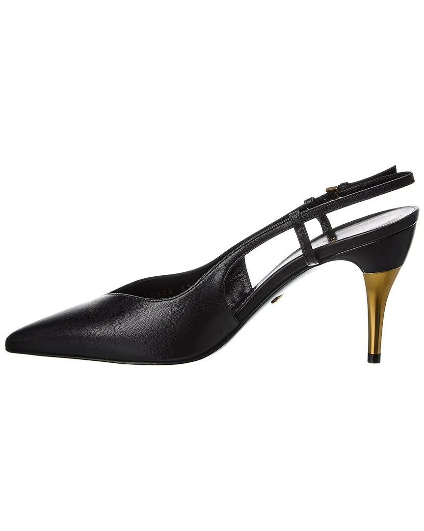 Gucci Leather Slingback Pump