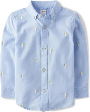 Gymboree Boys' and Toddler Long Sleeve Button Up Shirts