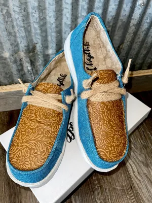 Gypsy Jazz Luma Slip on-Turquoise