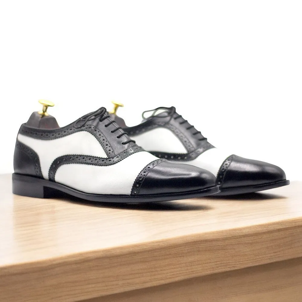 Handmade Oxford Leather Men's Classic Style Shoes.