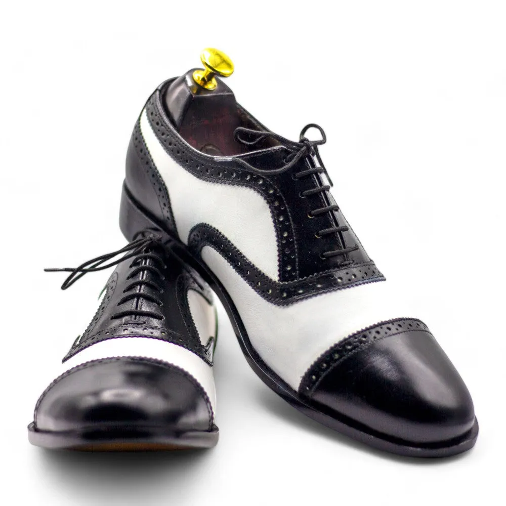 Handmade Oxford Leather Men's Classic Style Shoes.