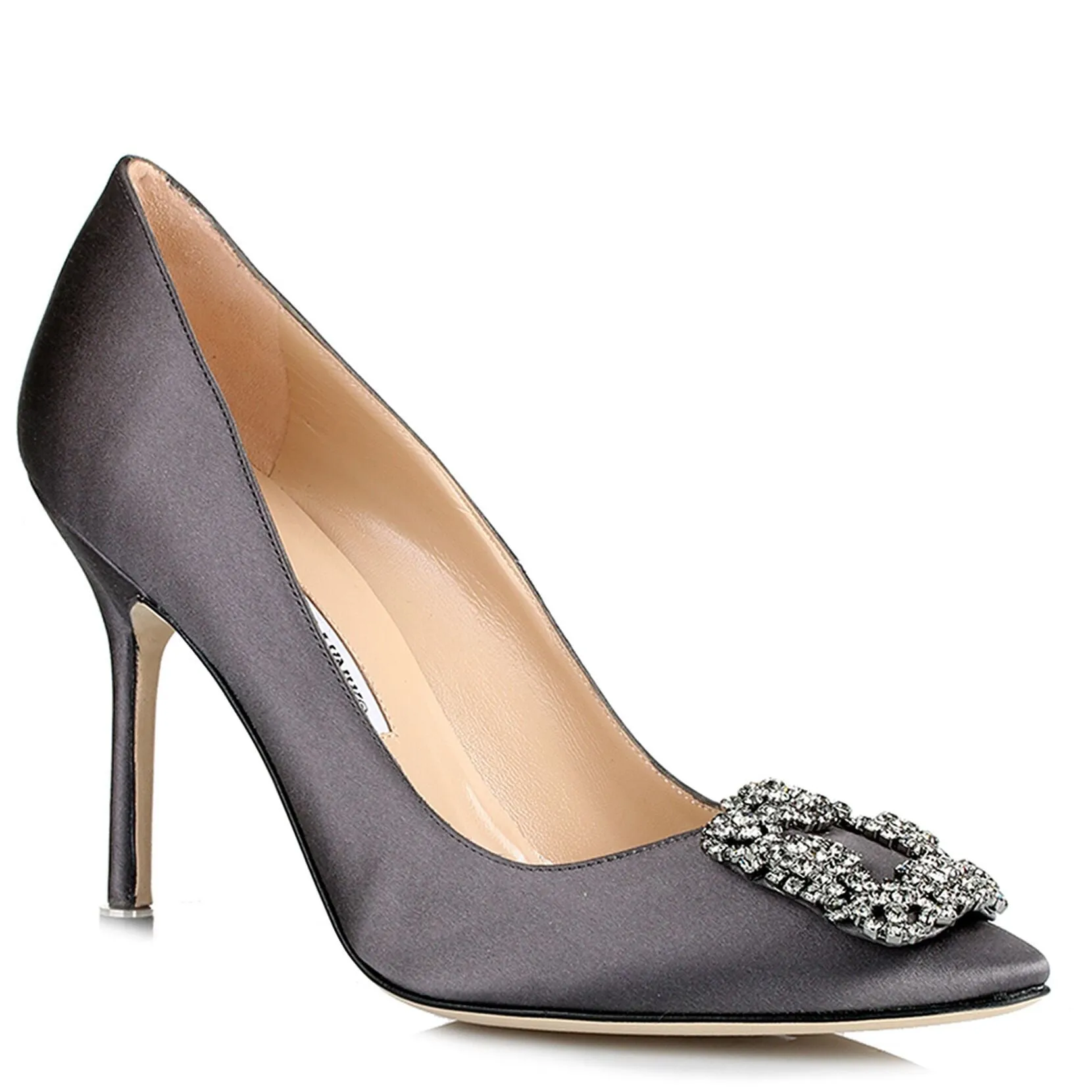 Hangisi 105 dark grey satin pump
