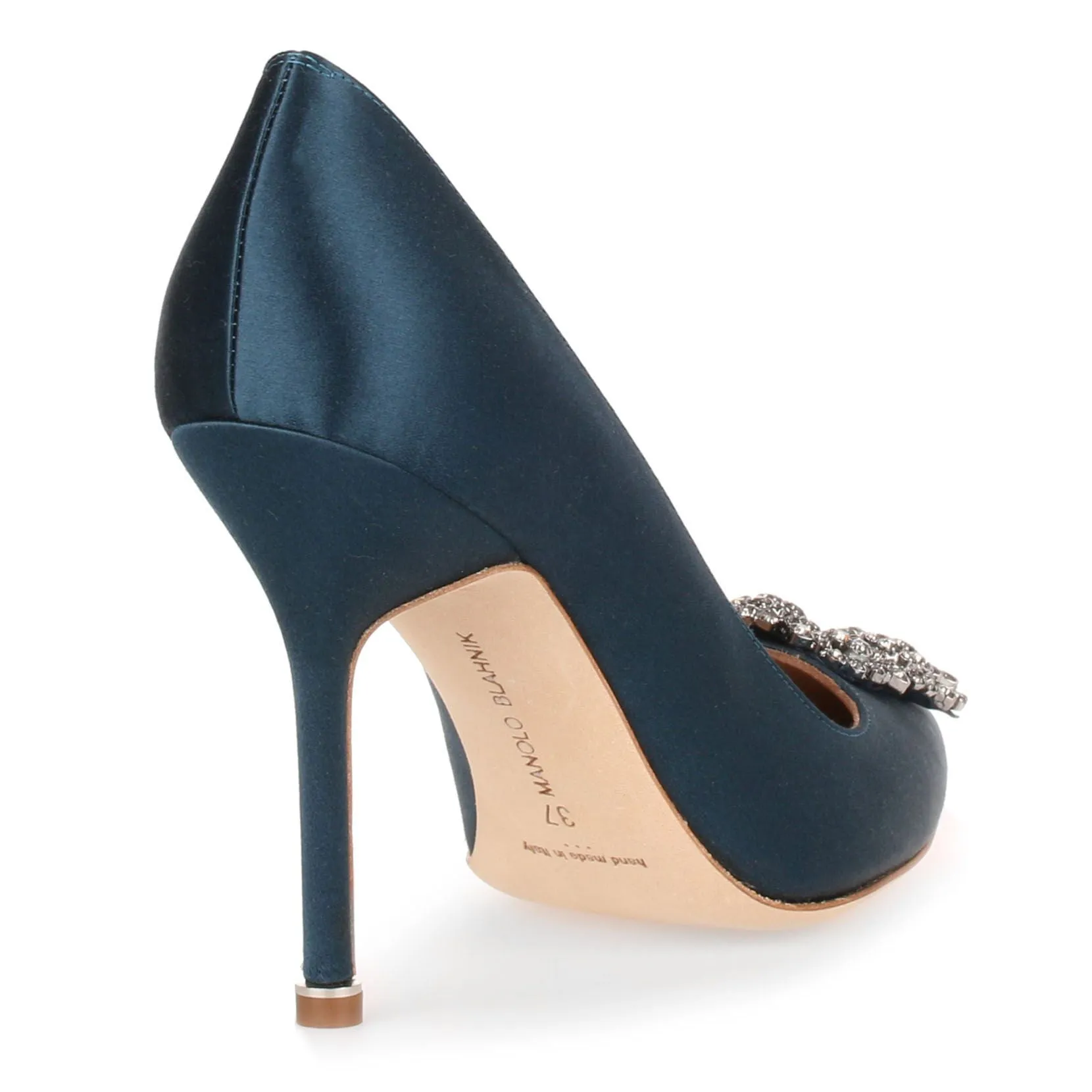 Hangisi 105 teal satin pump