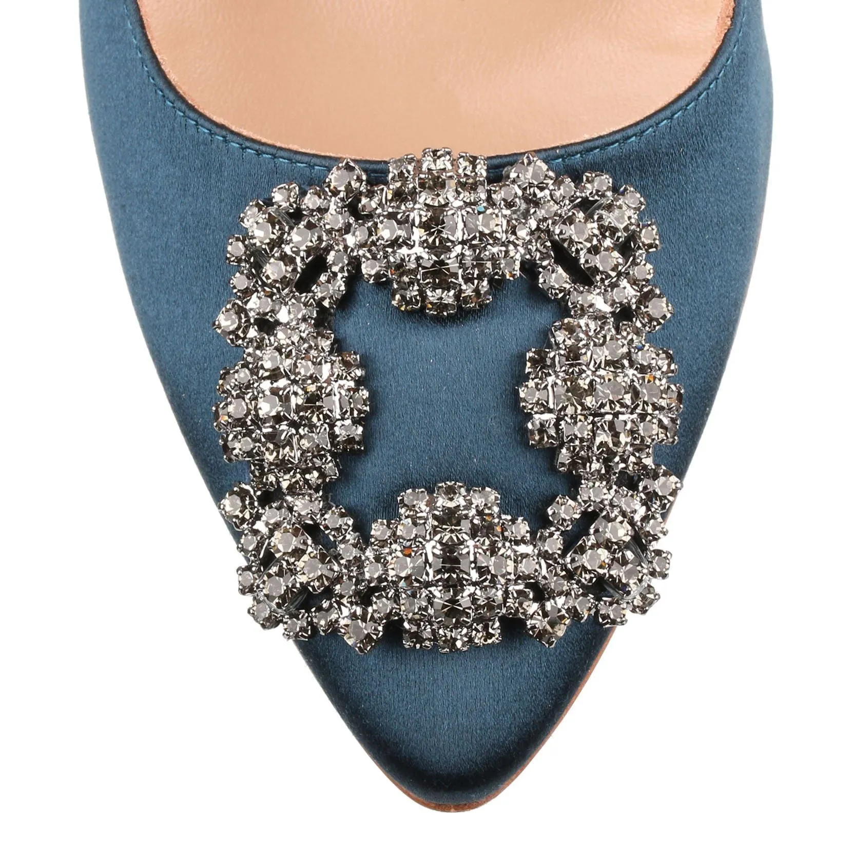 Hangisi 105 teal satin pump