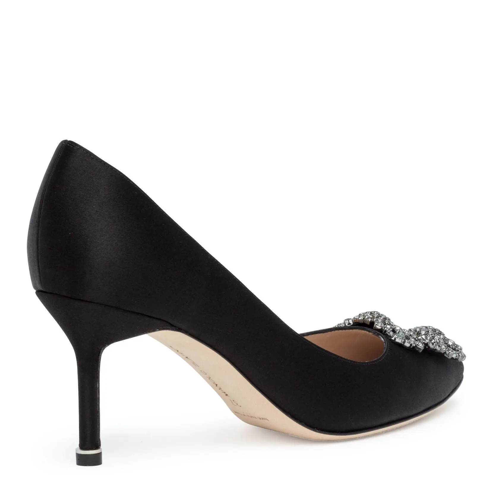 Hangisi 70 black satin pump