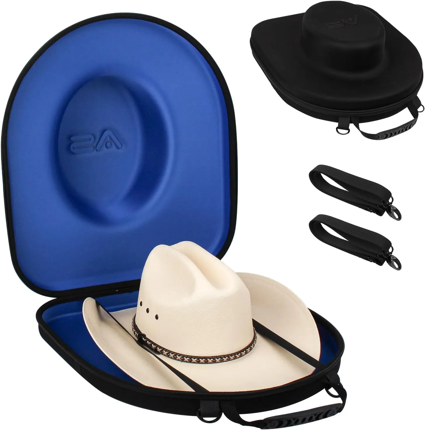 Hat Box for Travel-Crush Proof Hat Travel Case for Cowboy Hats Holder Storage Box Organizer Cap Carrier with Adjustable Carry Strap