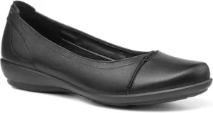 Hotter Robyn II Women's Casuals Classic Ballet Pump with Seam Detailing in Leather Wide