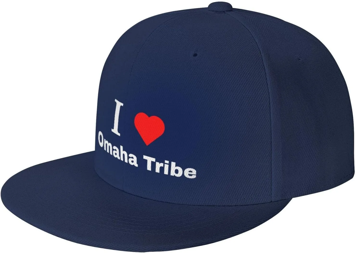 I Love Omaha Tribe Baseball Cap for Men Women Hip Hop Style Snapback Adjustable Flat-Brimmed Trucker Hat