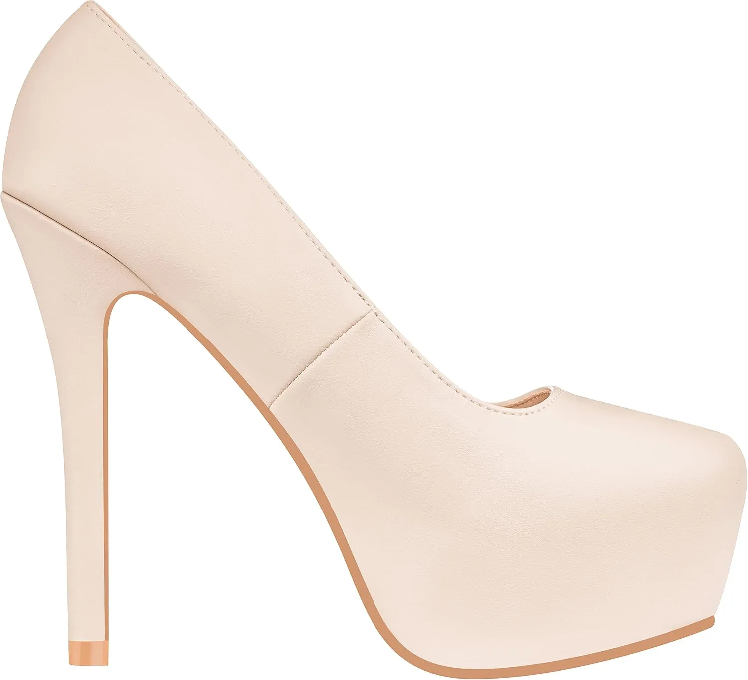 ILLUDE Women's High Heel Pump Closed Toe Platform Heels Pumps Shoes - Swan