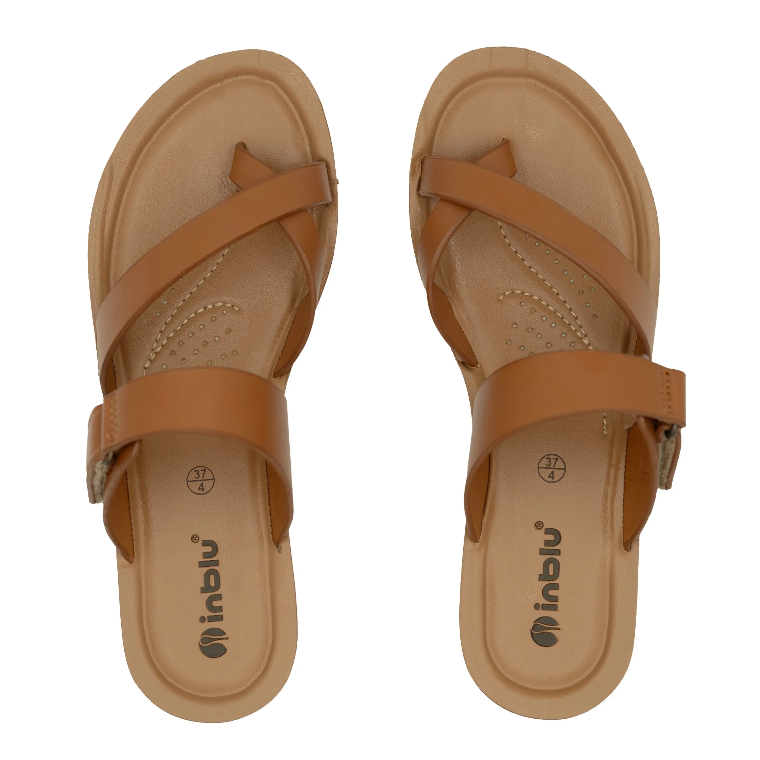 Inblu TAN Sandal with slip-on for female