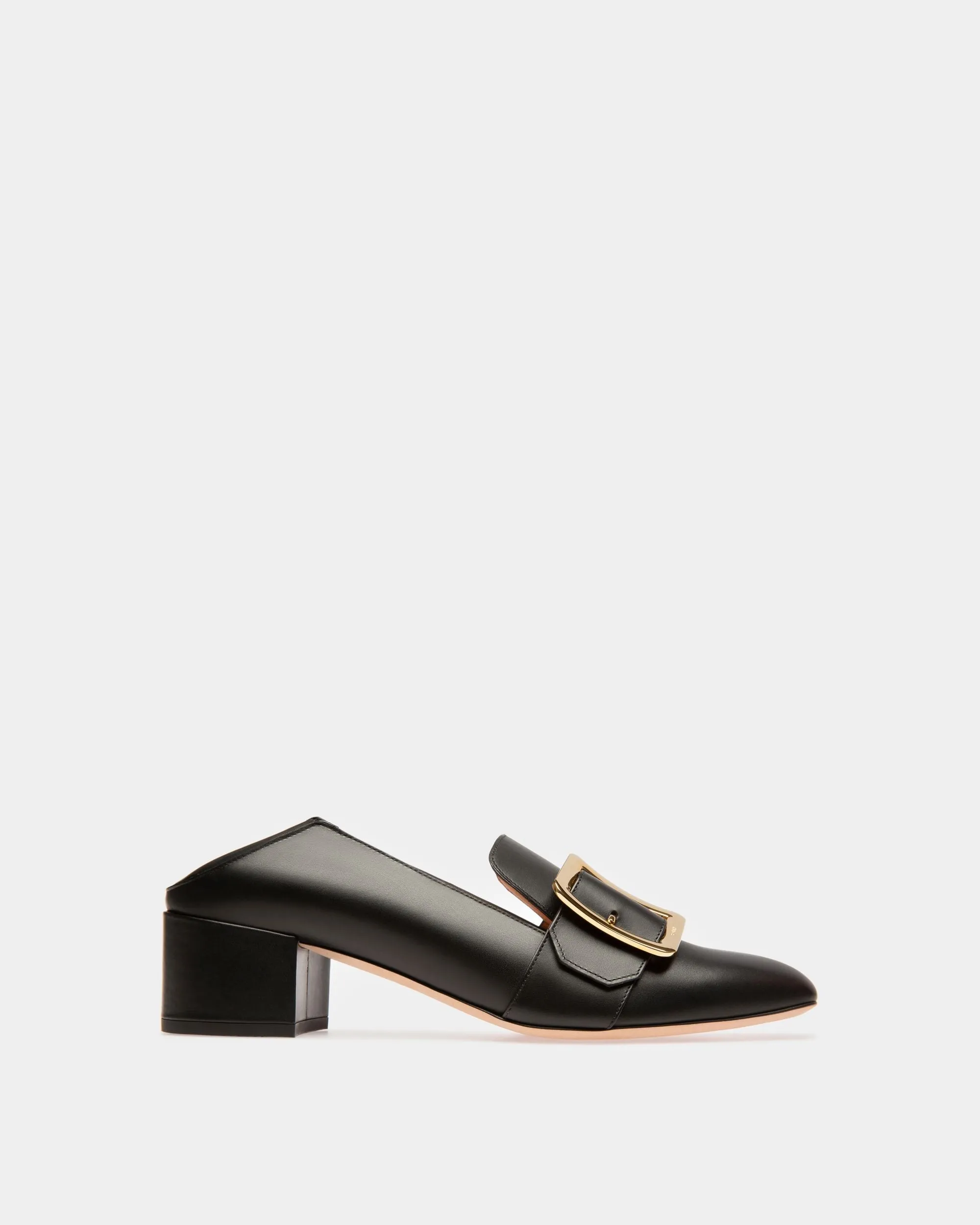 Janelle Women's Calf Leather Pump With 40Mm Heel In Black