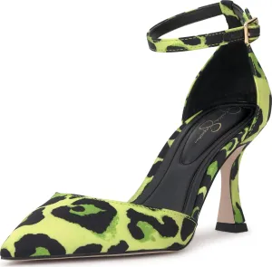 Jessica Simpson Womens Foxena Padded Insole Leather Ankle Strap