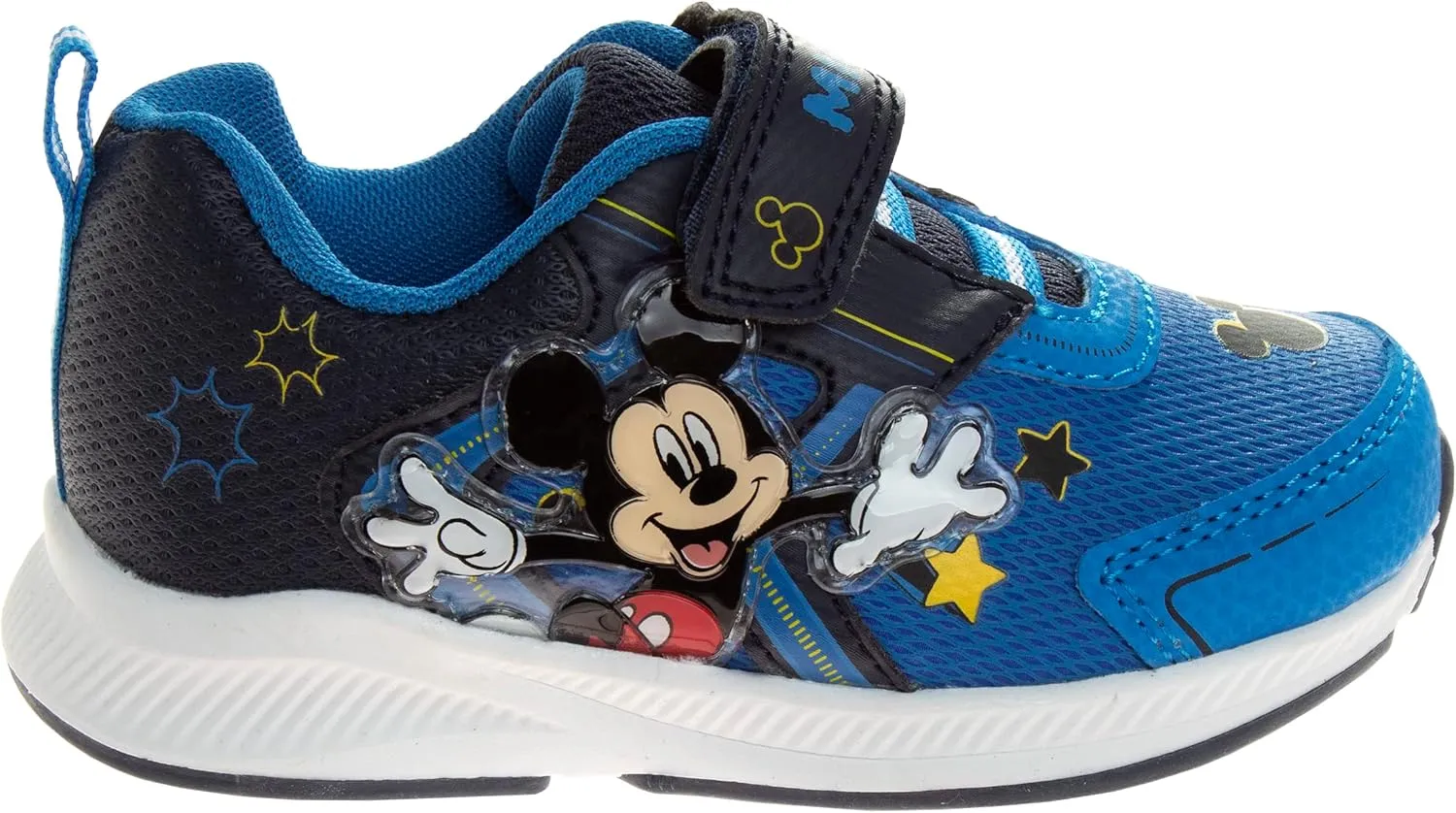 JOSMO Unisex-Child Sneaker to Mickey Mouse Boys Shoes - Slip-On Laceless Light-Up Sneakers (Toddler/Little Kid)