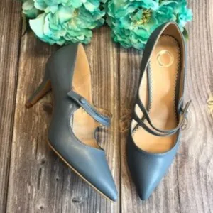 JOURNEE Sidney Blue Faux Leather Pump 7.5M