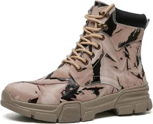 KEHAIOO Unisex Hiking Tactical Boots, Winter Snow Boot, Waterproof Mountain Trekking Military Shoes
