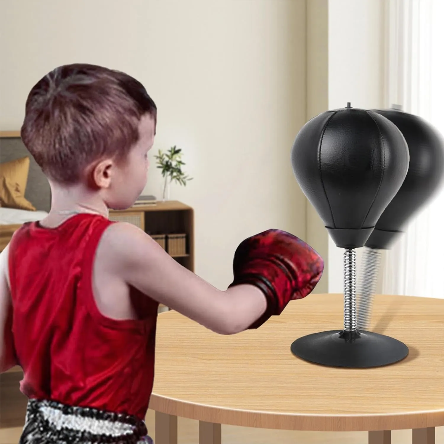 Kids Punching Bag - Speed Training Ball for Gym with Suction Cup, Reflex Training Device, Improve Response, Coordination, Strength, Speed, Concentration