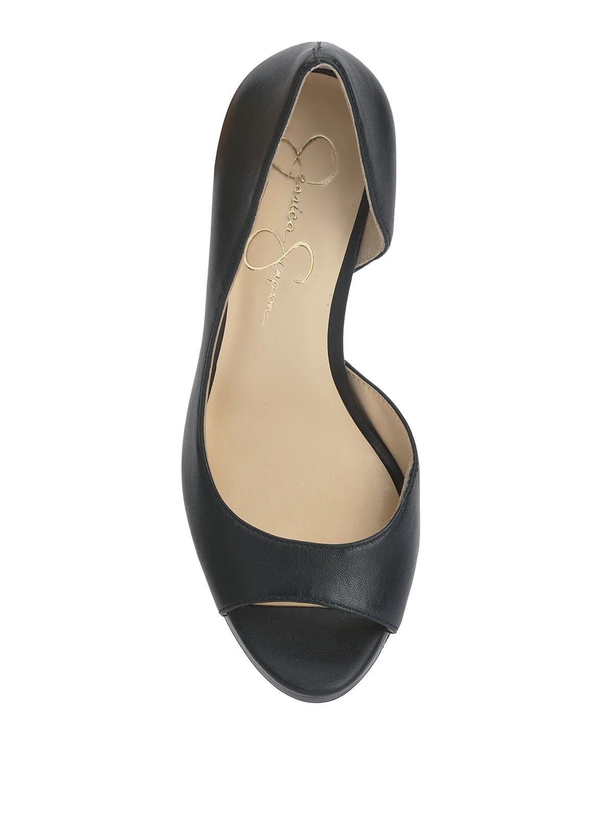Kimli Peep Toe Pump in Black