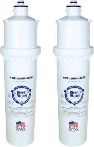 KleenWater Replacement Set Compatible with Everpure Insurice Twin-i2000 EV9612-22 Water Filter, Food and Beverage Series, Made in the USA, Set of 2