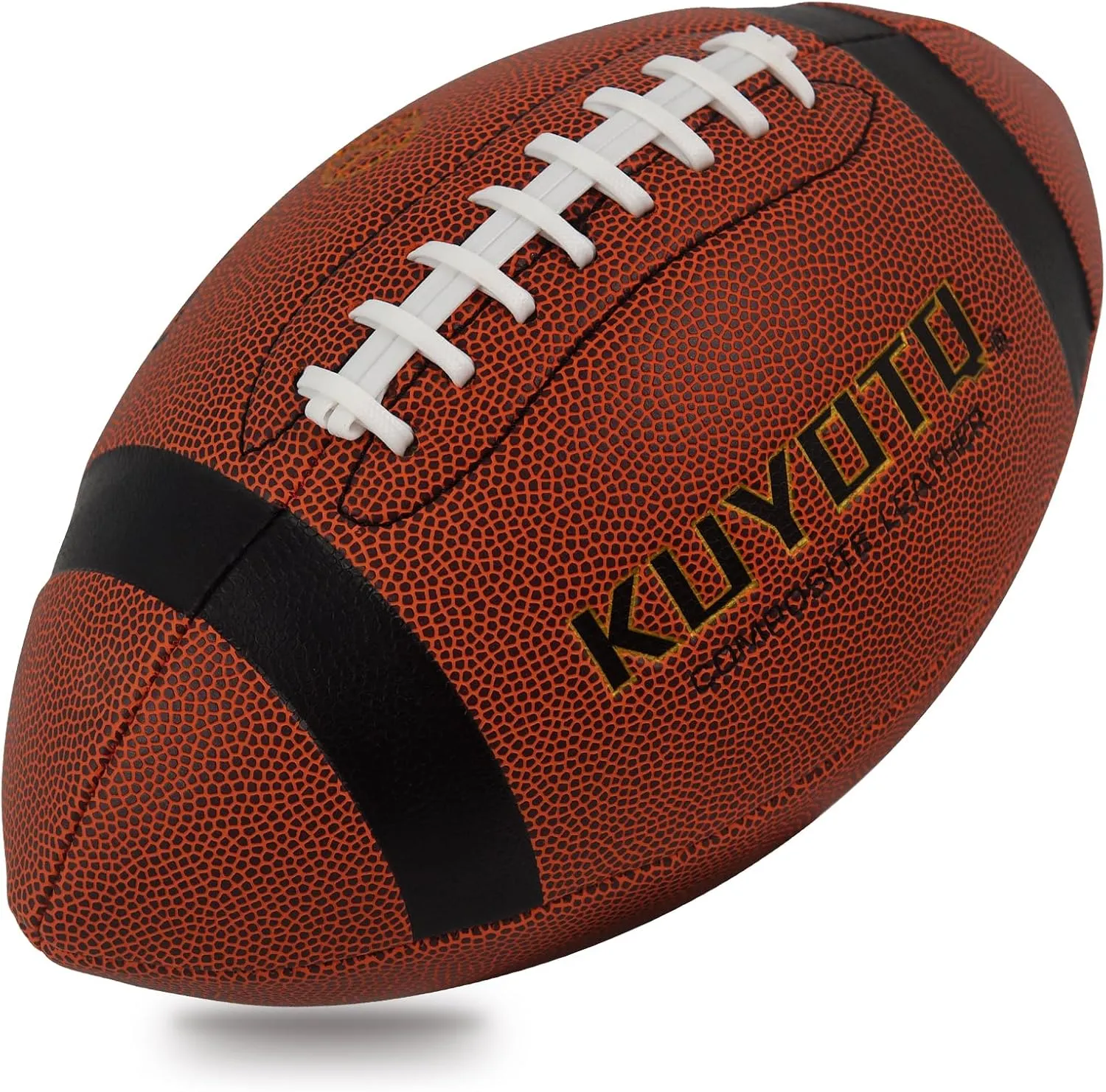 KUYOTQ Football - Youth Football Size 7 Junior Football, Official Size 9 College Football, Composite Leather Football - in&Outdoor Wear-Resistant Boys American Football Ball for Training&Recreational
