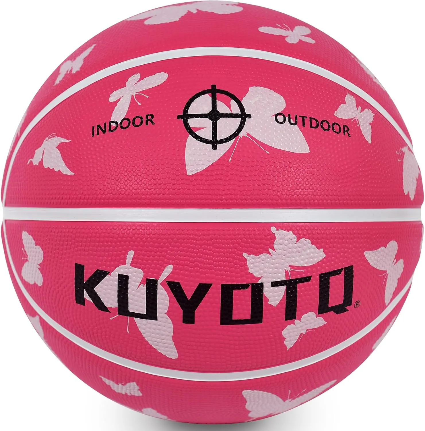 KUYOTQ Kids Youth Adult Size 3/4/5/6/7 (22/25.5/27.5/28.5/29.5") Basketball Premium Rubber or Faux Leather Basketball Indoor Outdoor Basketball for Boys Girls Womens Mens Basketball Gifts (Deflated)
