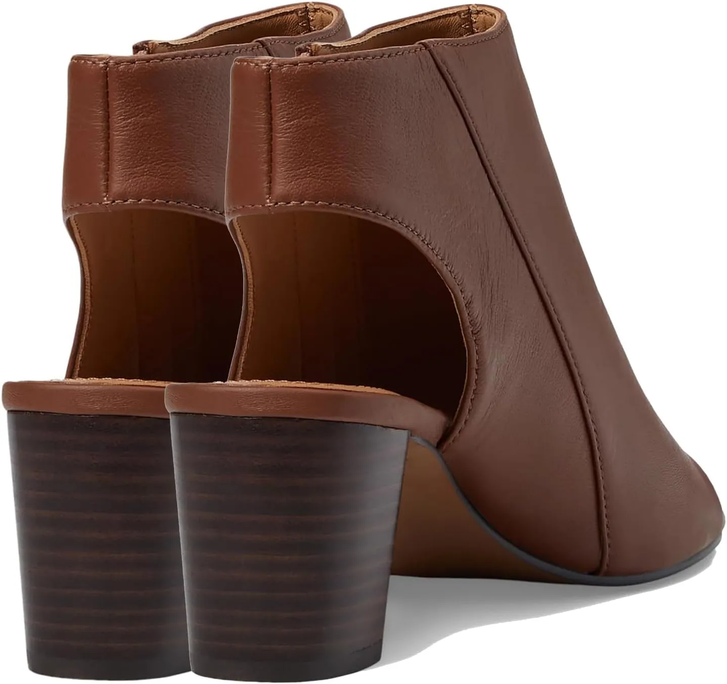 LEHOOR Women Chunky Heel Open Toe Booties Sandals Side Zipper Sandal Booties Cut Out 2 inch Block Stacked Heels Ankle Boots Peep Toe Backless Matte Casual Summer Booties 4-11 M US