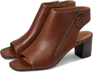 LEHOOR Women Chunky Heel Open Toe Booties Sandals Side Zipper Sandal Booties Cut Out 2 inch Block Stacked Heels Ankle Boots Peep Toe Backless Matte Casual Summer Booties 4-11 M US
