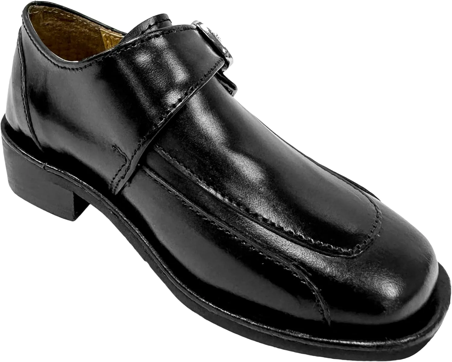 LIBERTYZENO Boys Animal Print Genuine Leather Kids Lace Up Oxford Dress Shoes for Easter Gift