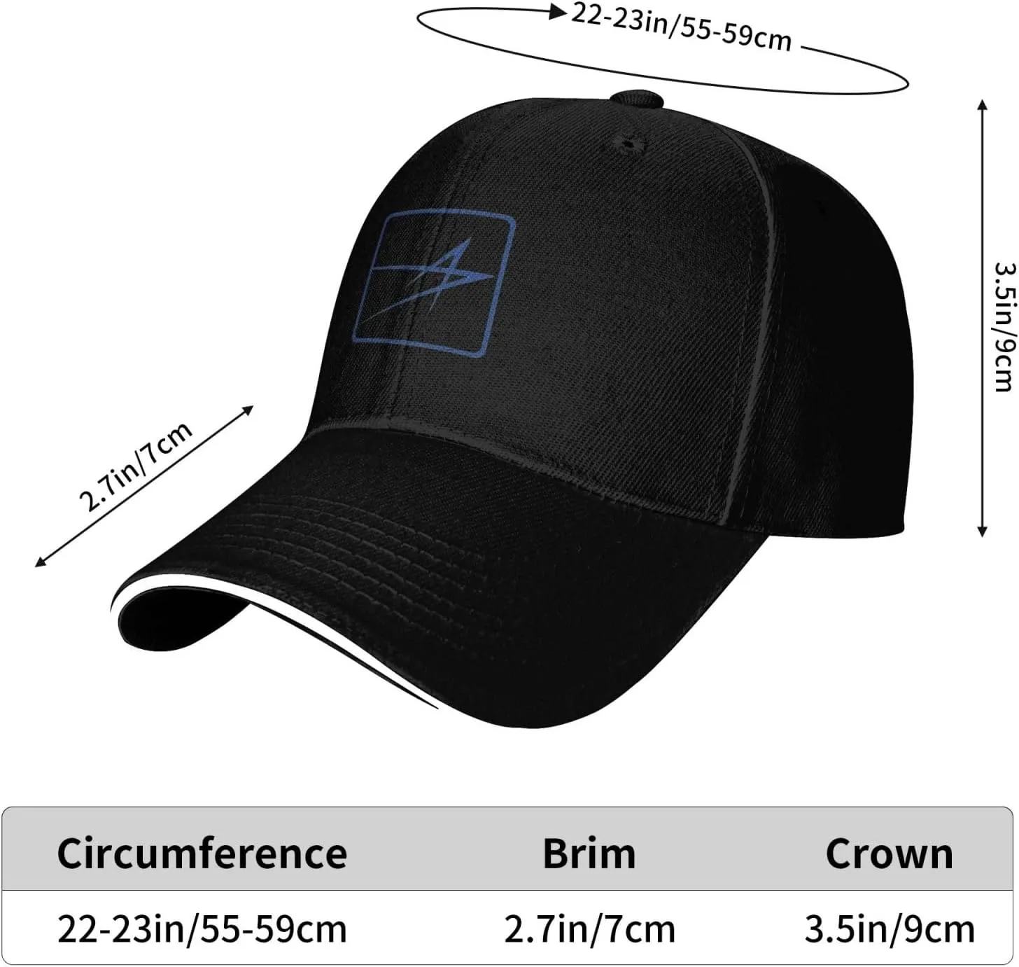 Lockheed Martin Casual Sandwich Baseball Cap Adjustable for Men for Women