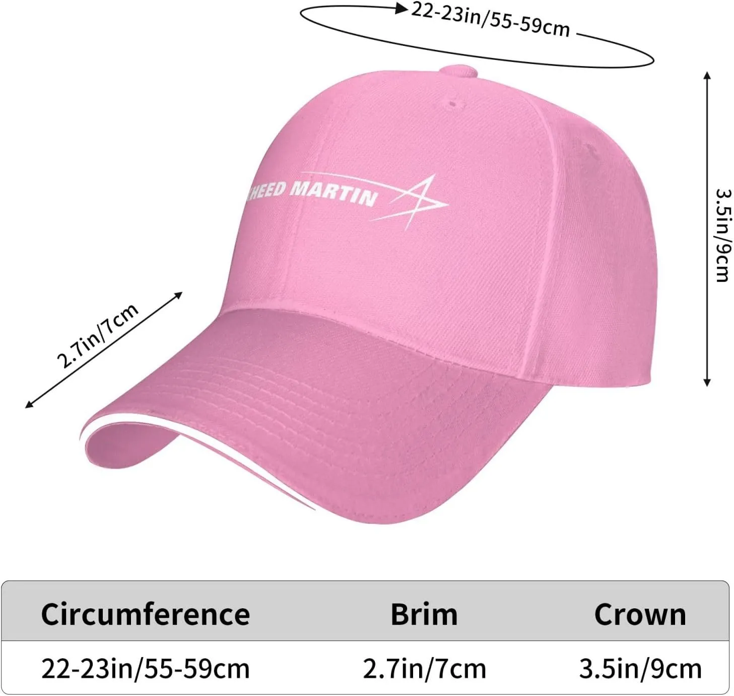 Lockheed Martin Sandwich Cap Unisex Classic Baseball Capunisex Adjustable Casquette Dad Hat