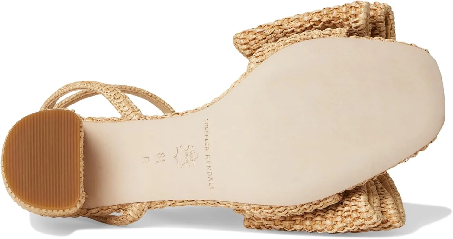 Loeffler Randall Women's Carmen Mid Heel Bow Sandals Pump