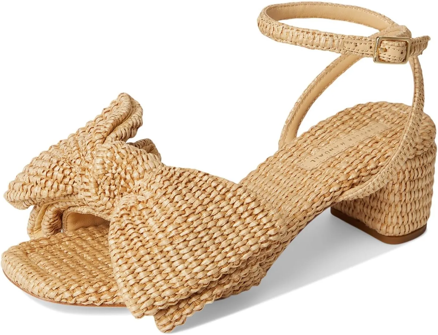 Loeffler Randall Women's Carmen Mid Heel Bow Sandals Pump