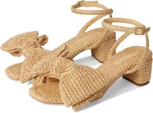 Loeffler Randall Women's Carmen Mid Heel Bow Sandals Pump