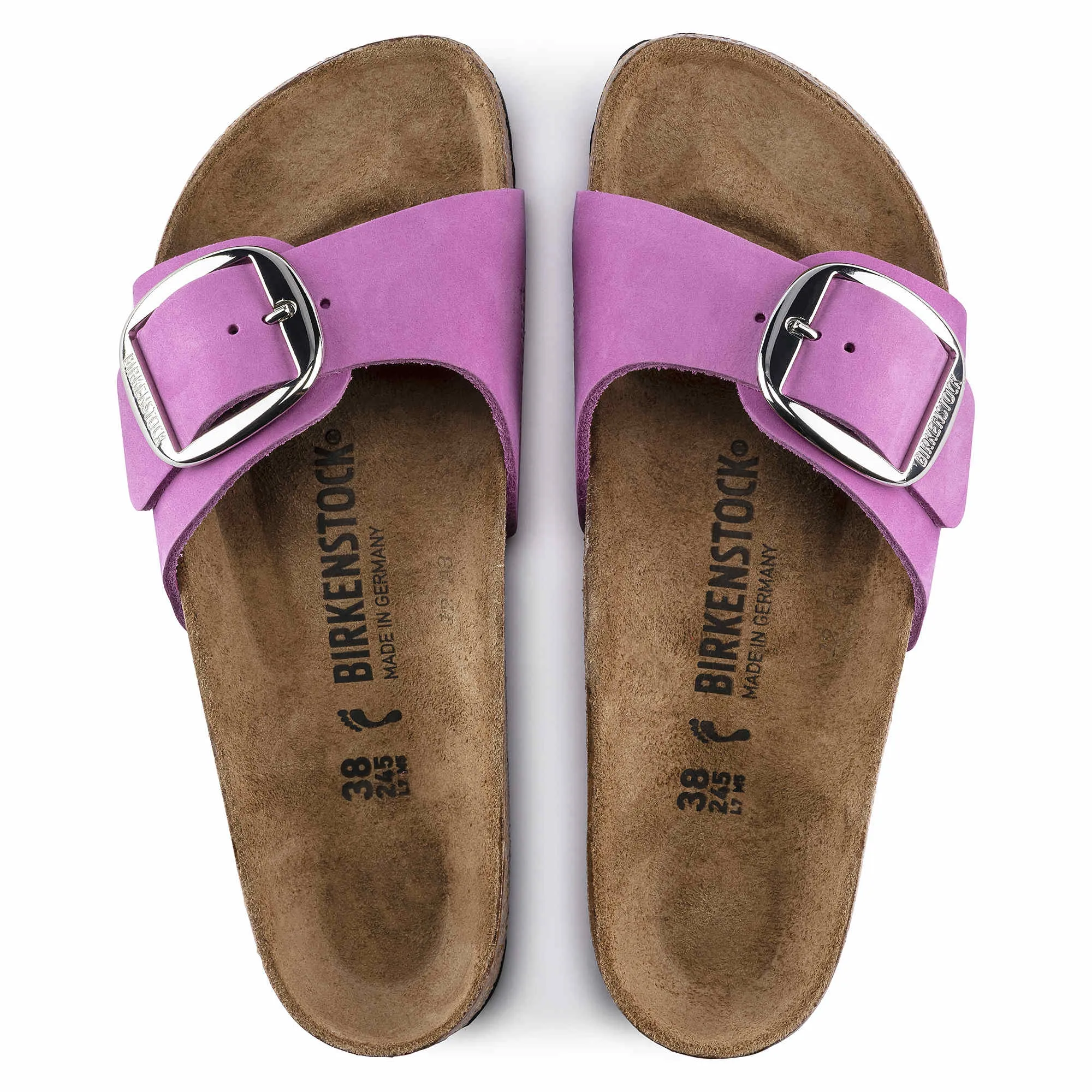 Madrid Big Buckle Nubuck Leather