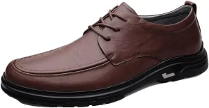 Male Leather Dress Shoes Man Slip-On Casual Leather Shoes Business Mens Shoe Men Loafers England Outdoor Footwear