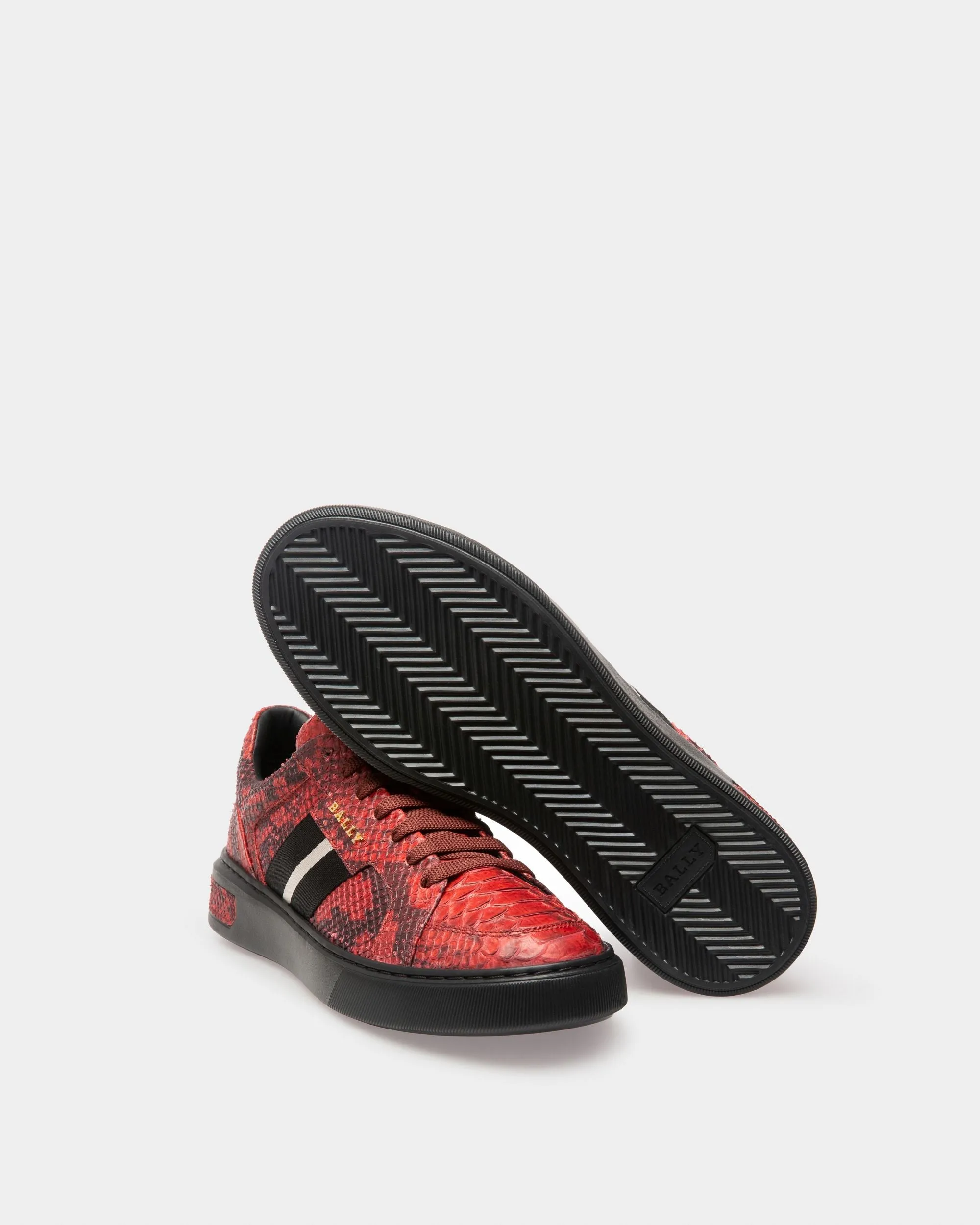 Marell Sneakers In Bally Red Leather