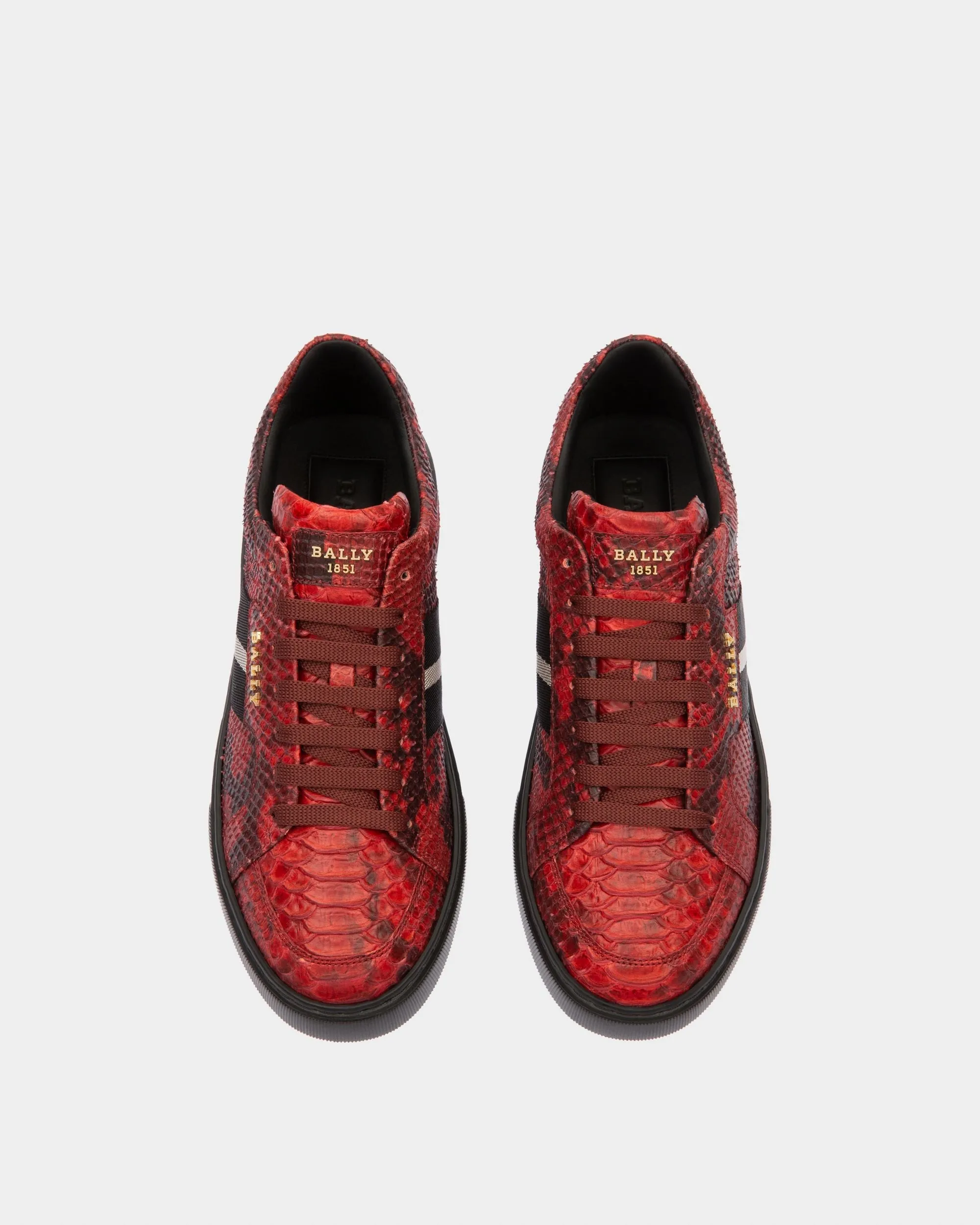 Marell Sneakers In Bally Red Leather